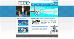 Desktop Screenshot of colonialplumbingcontractors.com