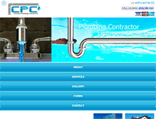 Tablet Screenshot of colonialplumbingcontractors.com